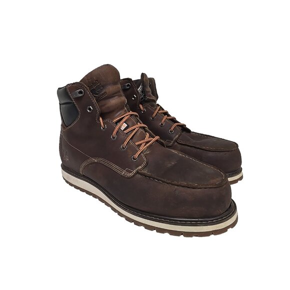 Timberland Other - Timberland PRO Men's 6" Irvine ATCP Waterproof Wedge Boots A5NFT Brown Size 13W
